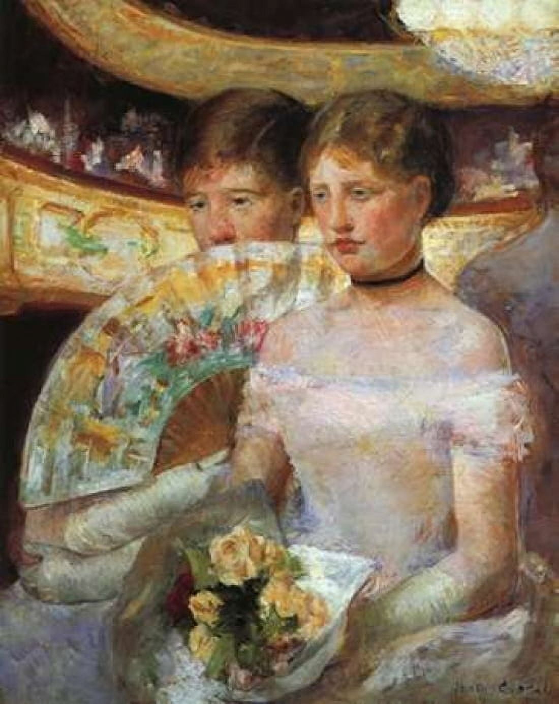 The Loge 1882 Canvas Art - Mary Cassatt (22 x 28)