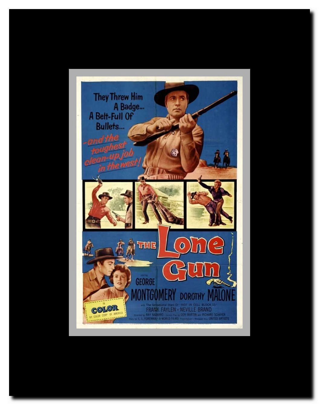 The Lone Gun Framed Movie Poster