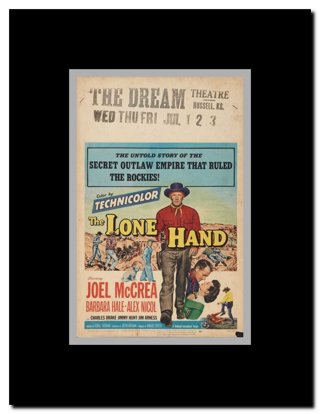 The Lone Hand Texan Framed Movie Poster