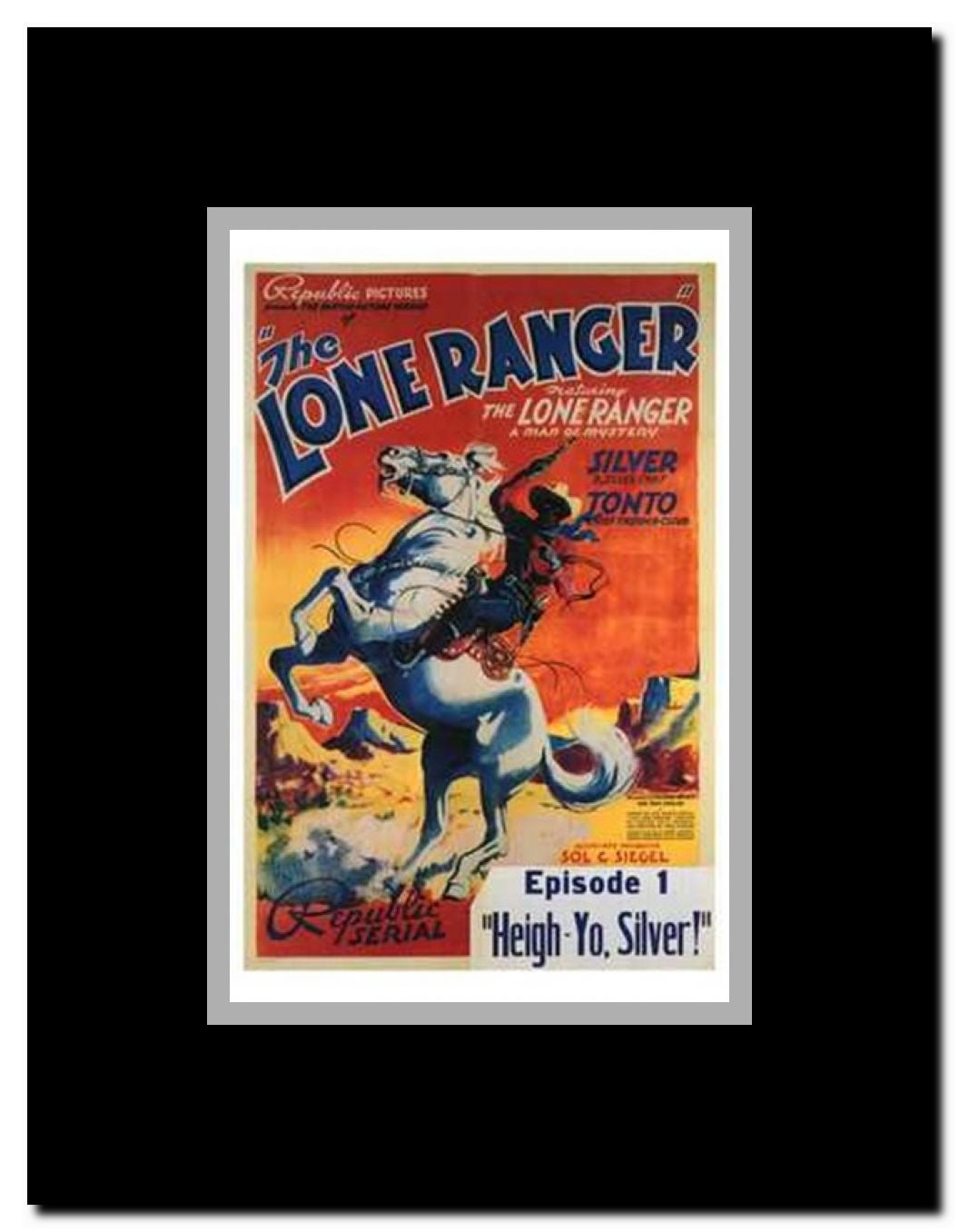 The Lone Ranger Framed Movie Poster