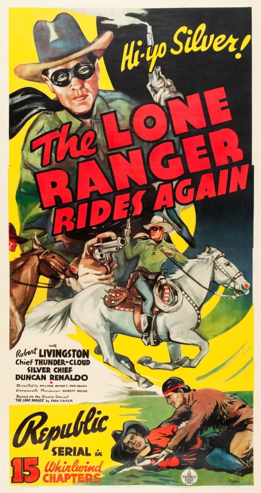 The Lone Ranger Rides Again Canvas Art - (24 x 36)