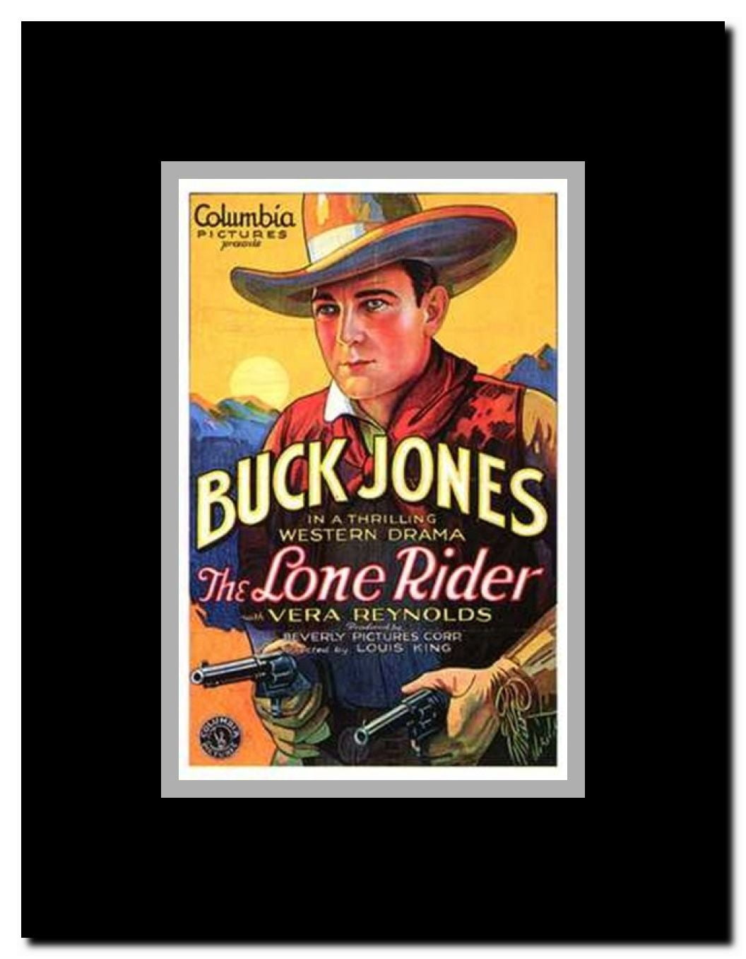 The Lone Rider Framed Movie Poster