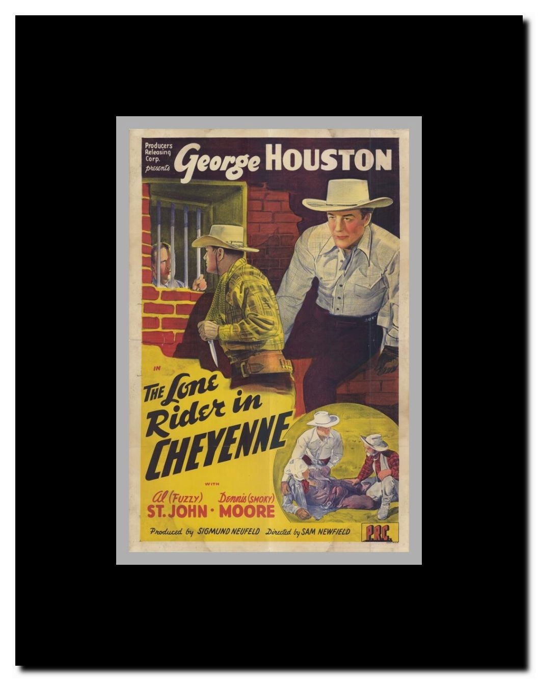 The Lone Rider in Cheyenne Framed Movie Poster