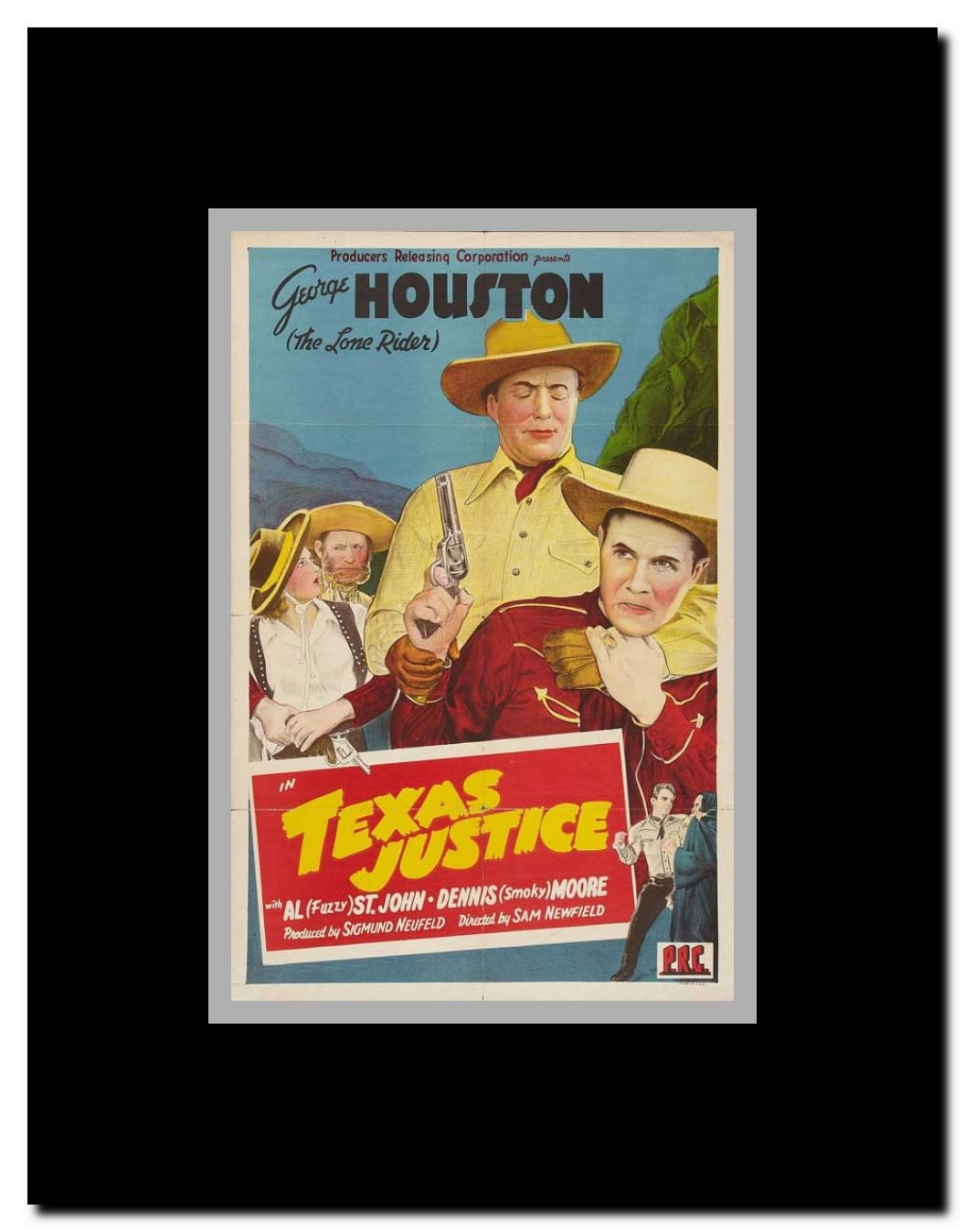 The Lone Rider in Texas Justice Framed Movie Poster