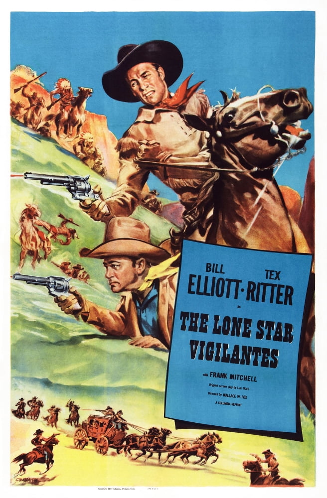 The Lone Star Vigilantes U Canvas Art -  (11 x 17)