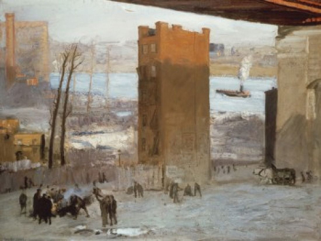 The Lone Tenement 1909 George Bellows (1882-1925American) Canvas Art - George Bellows (18 x 24)