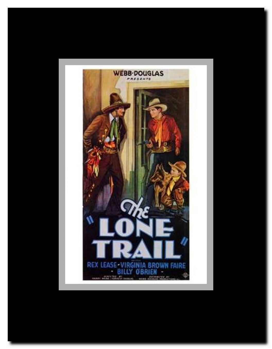 The Lone Trail Framed Movie Poster