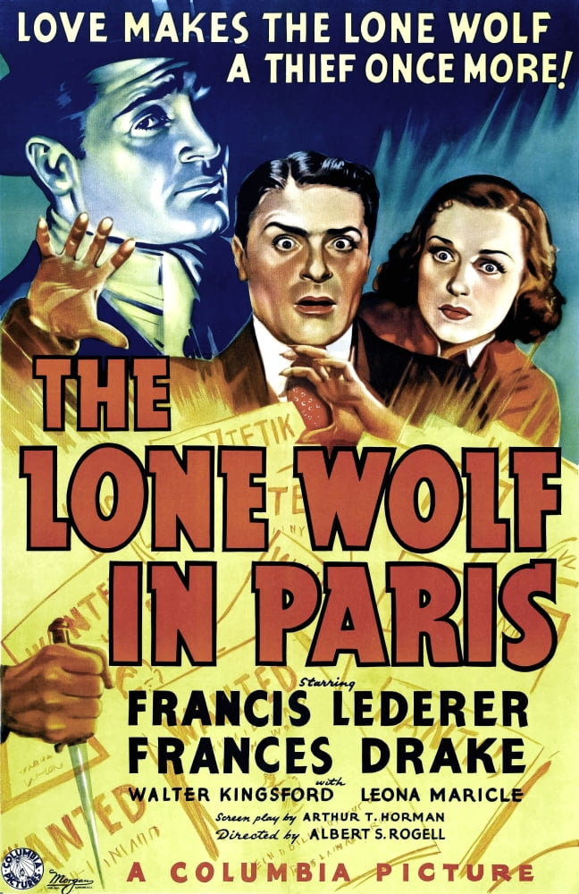 The Lone Wolf In Paris Canvas Art - (11 x 17)