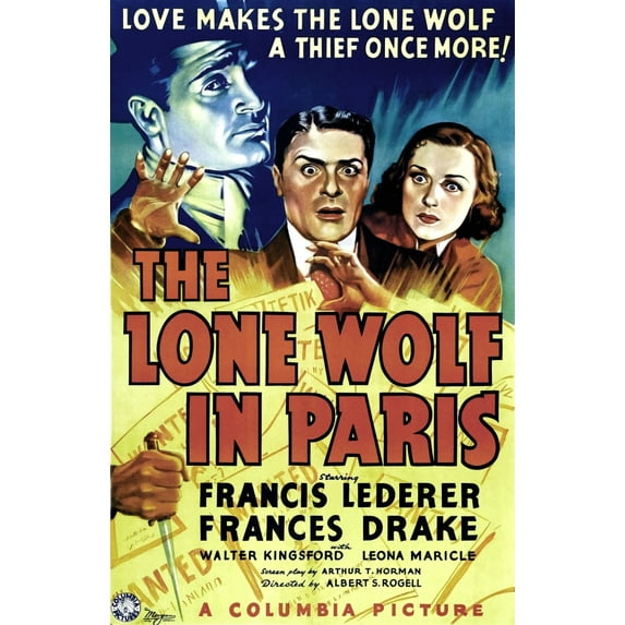 The Lone Wolf In Paris Left Francis Lederer; Right Frances Drake 1938 Movie Poster Masterprint