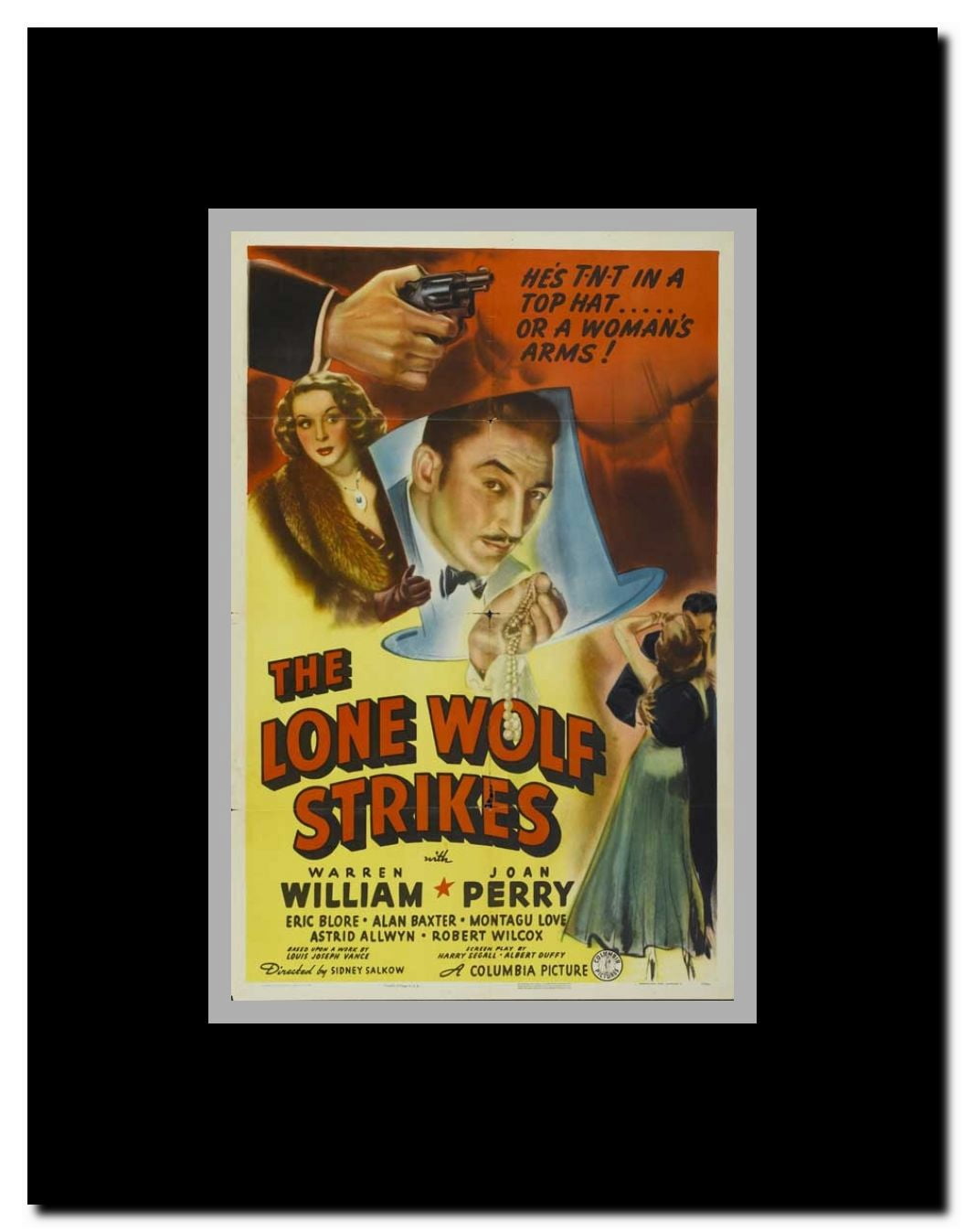 The Lone Wolf Strikes Framed Movie Poster