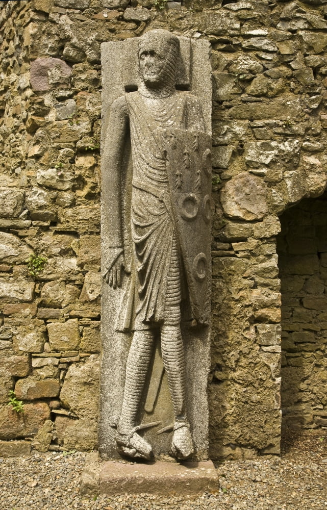 The Long Cantwell Effigy of a Knight dating from 13th14th Century Kilfane Church Co Kilkenny Ireland Canvas Art - Panoramic Images (27 x 9)