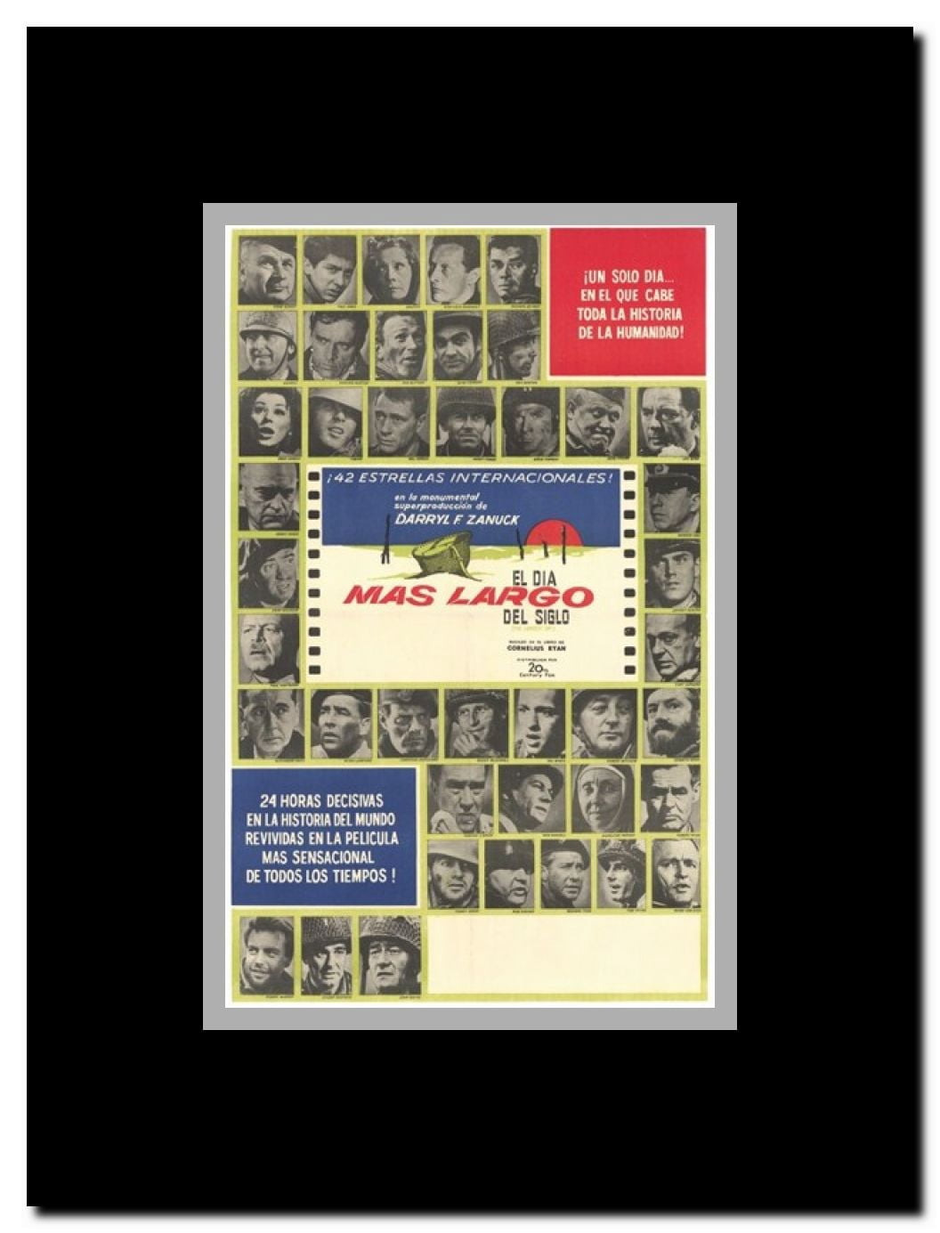 The Longest Day Framed Movie Poster