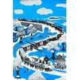 thumbnail image 1 of "The Longest Train" Painting Print on Wrapped Canvas, 1 of 7