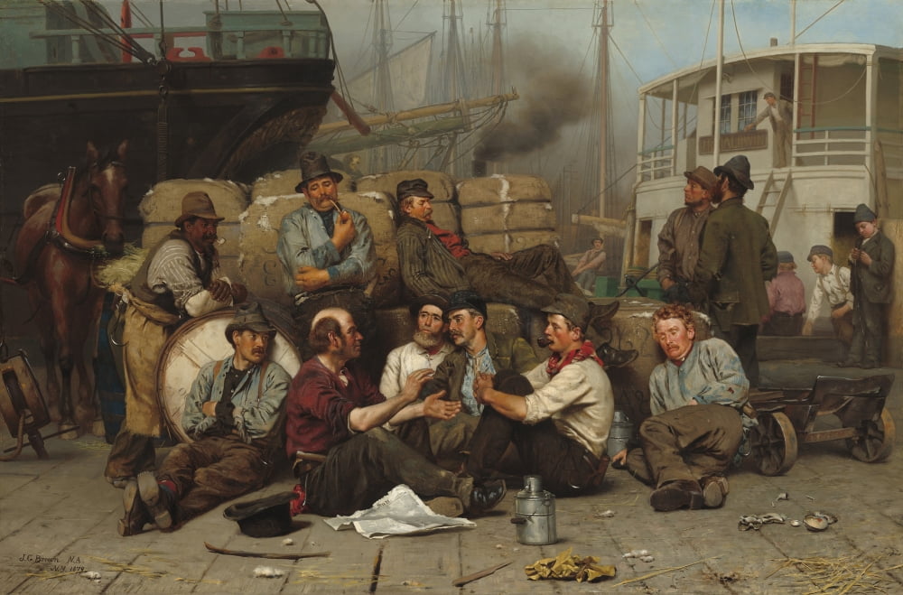 The LongshoremenS Noon Canvas Art - (24 x 18)