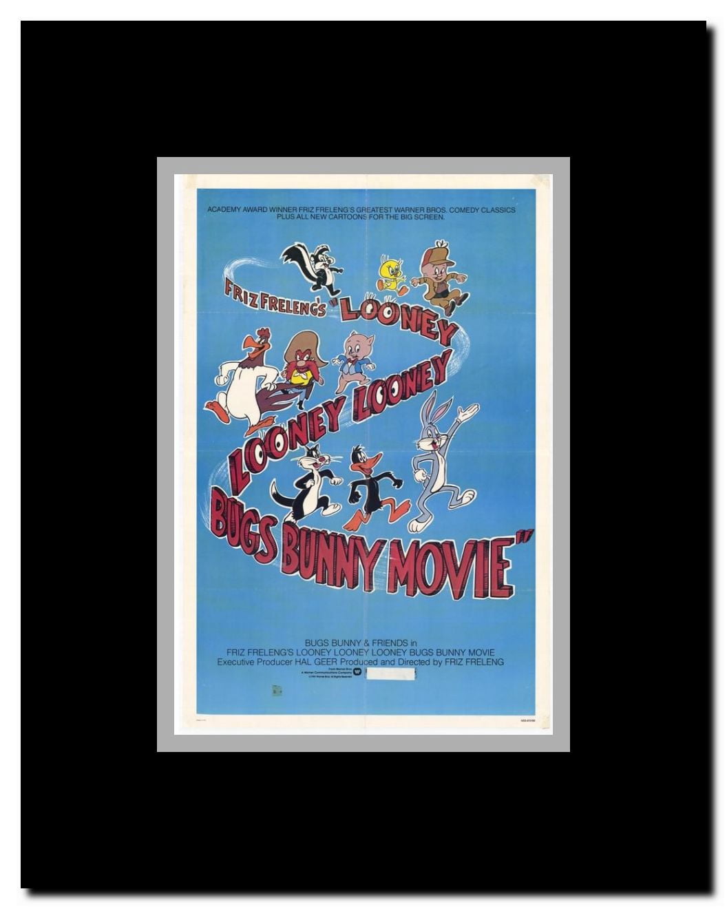 The Looney Looney Looney Bugs Bunny Movie Framed Movie Poster