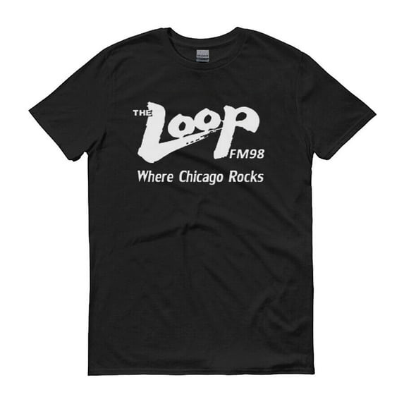 The Loop FM 98 Radio Logo T-Shirt Made in USA Size S-5XL Many Colors