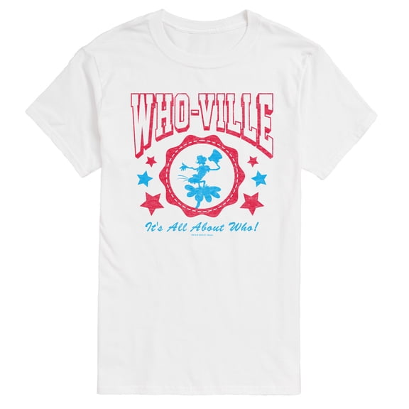 Dr. Seuss - Whoville Americana Collegiate - Men's Short Sleeve Graphic T-Shirt