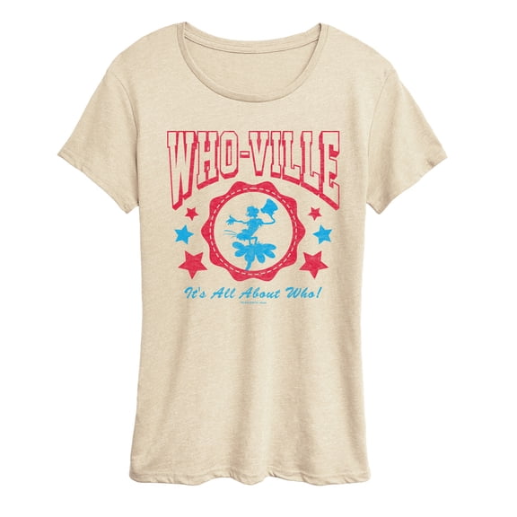 Dr. Seuss - Whoville Americana Collegiate - Women's Short Sleeve Graphic T-Shirt