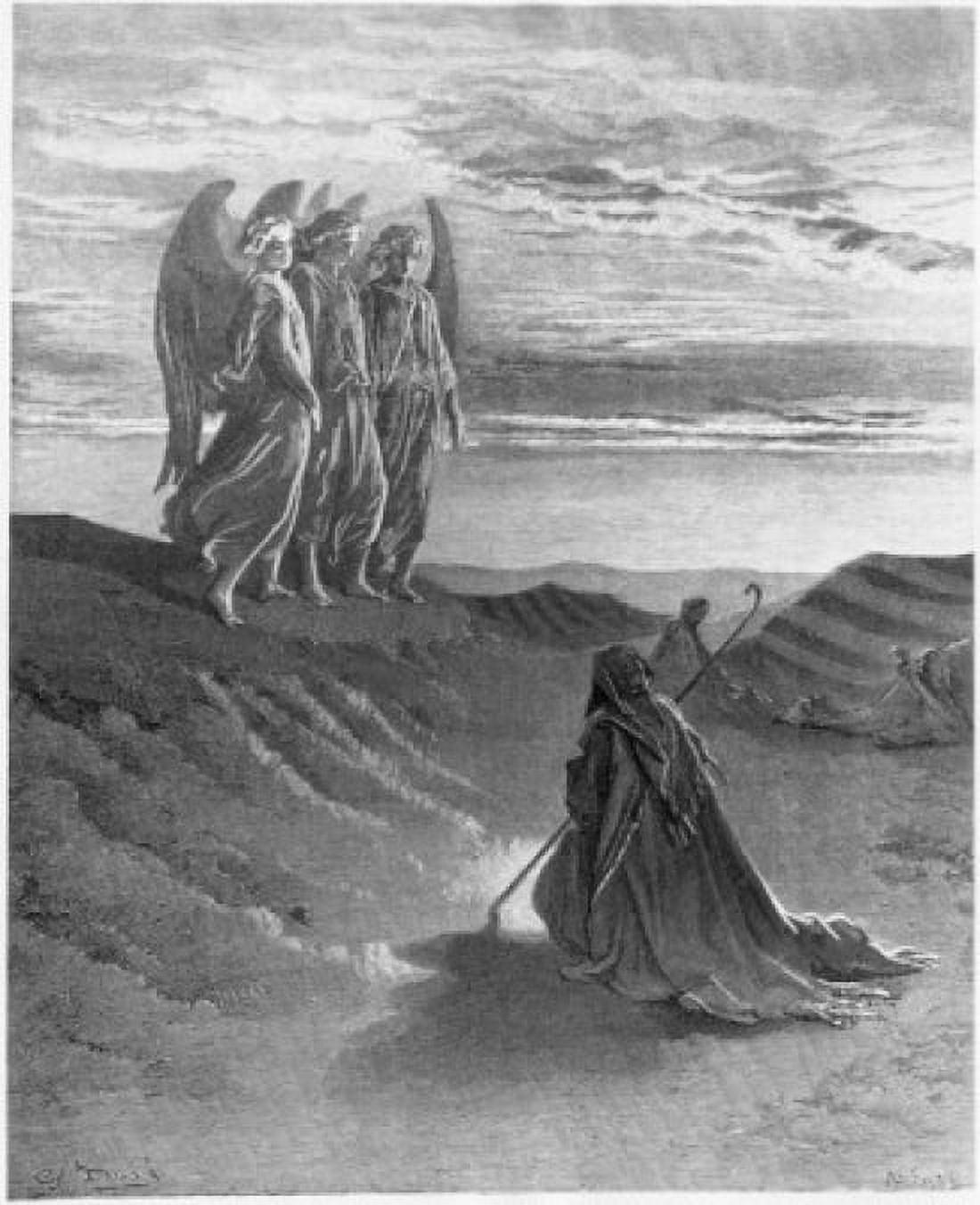 The Lord Appearing Before Abraham Gustave Dore (1832-1883 French) Engraving Canvas Art - Gustave Dore (18 x 24)