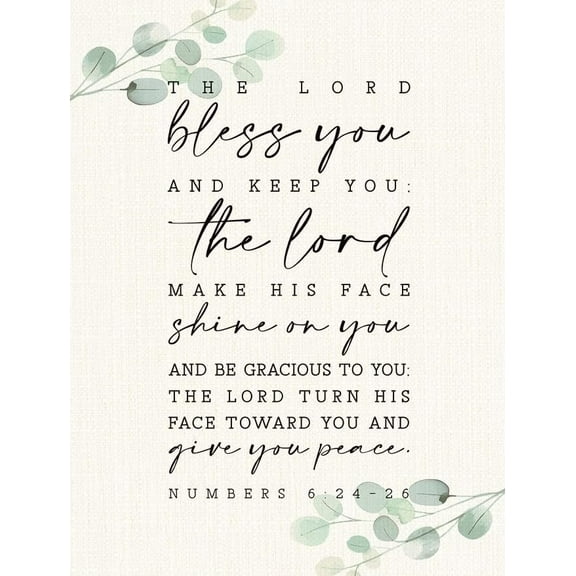 The Lord Bless You And Keep You Bible Verse Wall Decor Priestly Blessing Inspirational Gift For Pastors And Believers poster