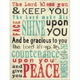 thumbnail image 1 of The Lord Bless You Numbers Collage Modern Colorful Texture Religious Typography Blue & Red Canvas Art by Pied Piper Creative, 1 of 3