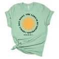 thumbnail image 1 of The Lord Is My Shepherd; I Shall Not Want Psalm 23:1 Unisex Ladies Design Christian T-shirt Graphic Tee-Mint-xxl, 1 of 4