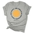 thumbnail image 1 of The Lord Is My Shepherd; I Shall Not Want Psalm 23:1 Unisex Ladies Design Christian T-shirt Graphic Tee-Sports Grey-small, 1 of 4