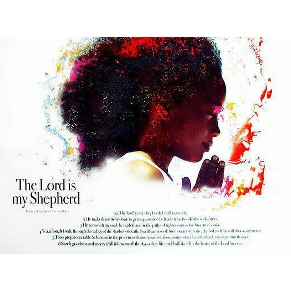The Lord Is My Shepherd Poster Children (24x18)