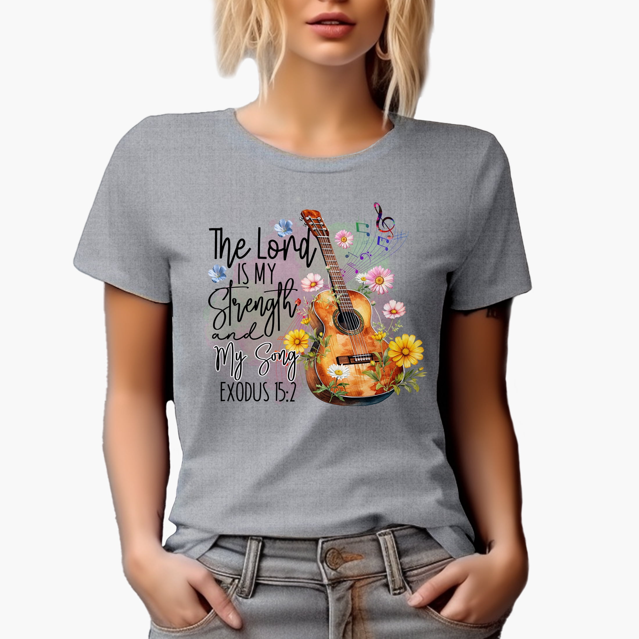 The Lord Is My Strength and My Song Exodus 15 2 Bible Verse with Guitar ...