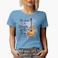 thumbnail image 1 of The Lord Is My Strength and My Song Exodus 15 2 with Guitar & Flowers Art Merch Gift, Baby Blue T-Shirt, 3XL, 1 of 5