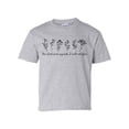 thumbnail image 1 of The Lord Is On My Side I Will Not Fear Floral Youth Kids Christian T-shirt Graphic Tee Graphic Tee-Sports Grey-small, 1 of 4