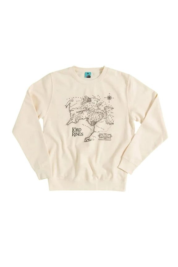 Adult Middle Earth Map Sweatshirt