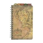 The Lord Of The Rings Map Of Middle-earth 5-Tab Spiral Notebook With 75 Sheets