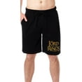 thumbnail image 1 of The Lord Of The Rings Mens' Movie Film Title Logo Sleep Pajama Shorts, 1 of 5