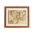 thumbnail image 1 of The Lord Of The Rings Middle-Earth Map Framed Canvas Wall Art | 14 x 12 Inches, 1 of 8