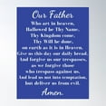 thumbnail image 1 of The Lord'S Prayer, Our Father Prayer Poster Wall Art, Modern Wall Decor For Living Room Bedroom, 12x18 UNFRAMED, 1 of 3