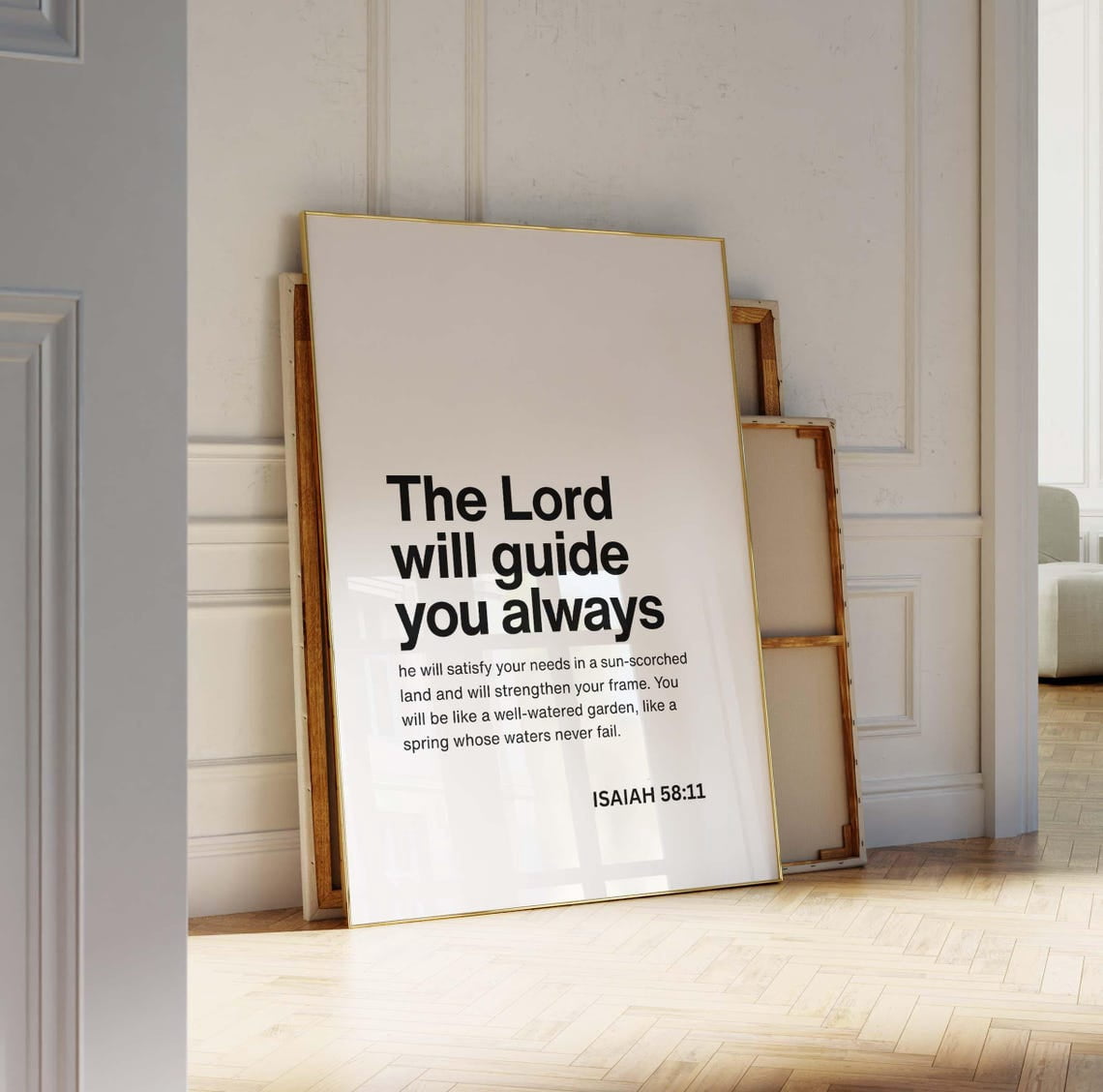 The Lord Will Guide You Always Christian Poster Unframed Paper Print ...