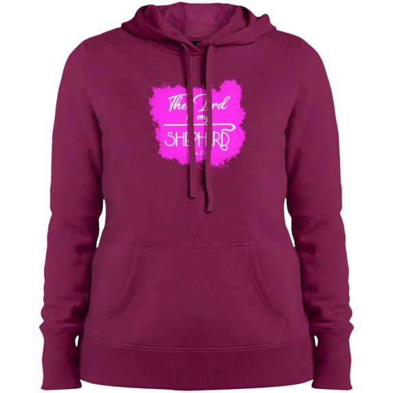 The Lord is My Shepherd Ladies Pullover Hoodie
