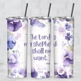 thumbnail image 1 of The Lord is My Shepherd Psalm 23:1 Bible Verse 20 Oz Metal Tumbler w/Lid Straw, 1 of 1