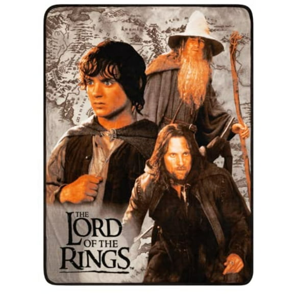 The Lord of The Rings (46 x 60)" Super Soft Bedding Micro Raschel Lightweight Teen Throw Blanket