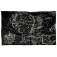 thumbnail image 1 of The Lord of The Rings Blanket, 36'x58' Black Map of Middle Earth Fleece Blanket, 1 of 3
