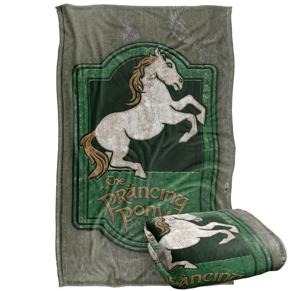 The Lord of The Rings Blanket, 36'x58' Prancing Pony Sign Silky Touch Super Soft Throw Blanket