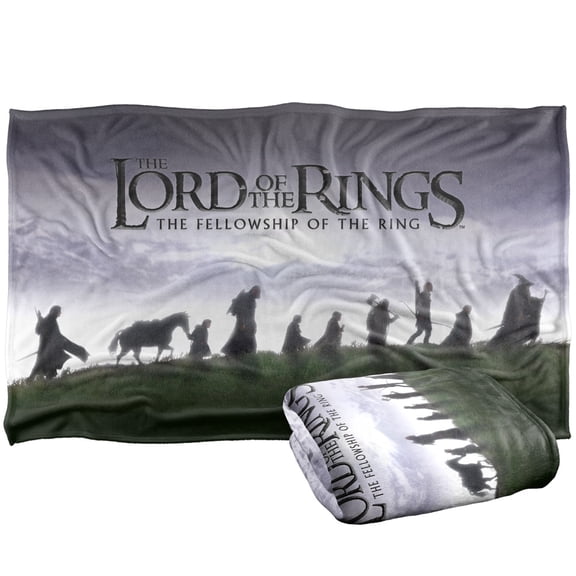 The Lord of The Rings Blanket, 36'x58' The Fellowship Silky Touch Super Soft Throw Blanket
