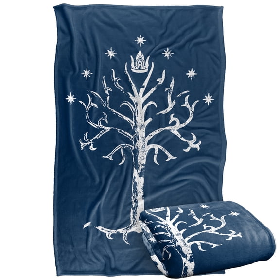 The Lord of The Rings Blanket, 36'x58' Tree of Gondor Silky Touch Super Soft Throw Blanket