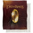 thumbnail image 1 of The Lord of The Rings Blanket, 50'x60' The One Ring Silky Touch Sherpa Back Super Soft Throw Blanket, 1 of 5