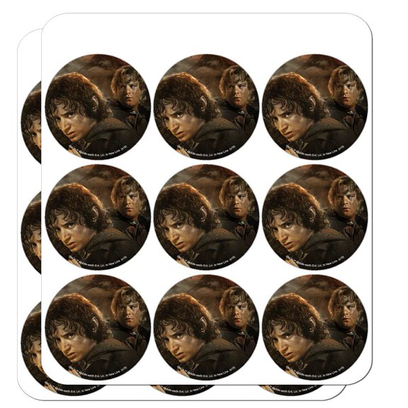 The Lord of The Rings Frodo and SAM Characters 1" Planner Calendar Scrapbooking Crafting Clear Stickers