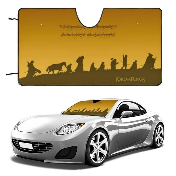The Lord of the Rings 2025 Sunshade for Truck 55"x30" Universal size,Art Text Sunshade Car Foldable 1 Pack,Besetuui