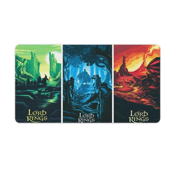 The Lord of the Rings 80s Mouse Pad 80x30 The Hobbit,Teen Mouse Pad for Kids 15.7”X29.5” Rubber,Each,Besetuui