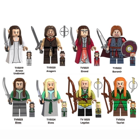 The Lord of the Rings Custom Building Block Minifigures X 8 Set A