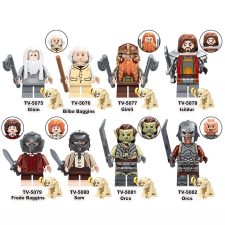 The Lord of the Rings Custom Building Block X 8 Set F
